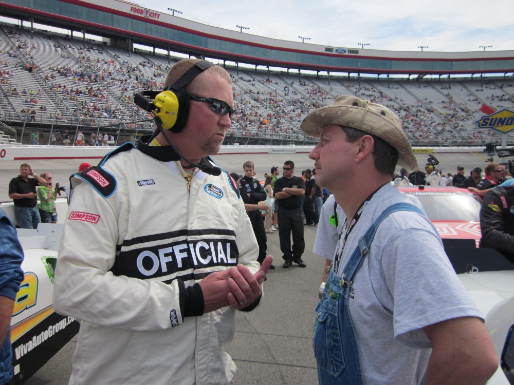 Tim meets NASCAR Official